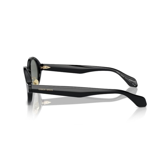 New GIORGIO ARMANI Black Round AR8205 6060/1 Sunglasses Women - Picture 3 of 6